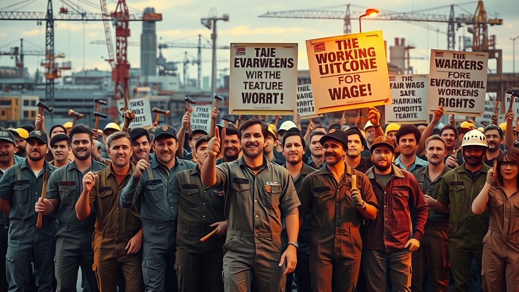 노동조합, 왜 중요할까요? (realistic 스타일)