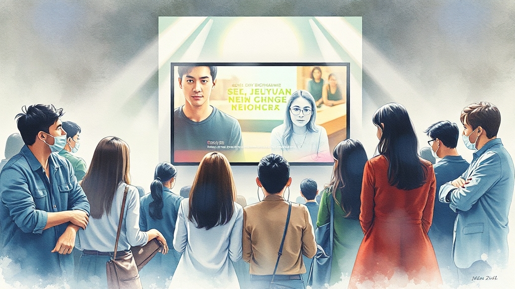 시청자 반응과 프로그램 신뢰도 영향 (watercolor 스타일)