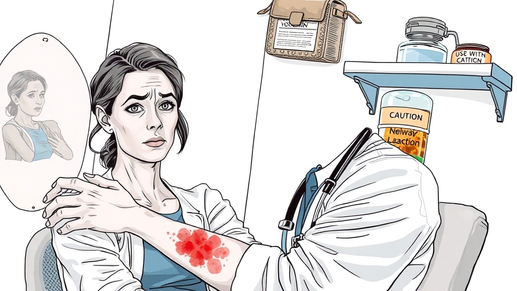 요비신정, 복용 시 주의사항과 부작용 완벽 정리 (illustration 스타일)