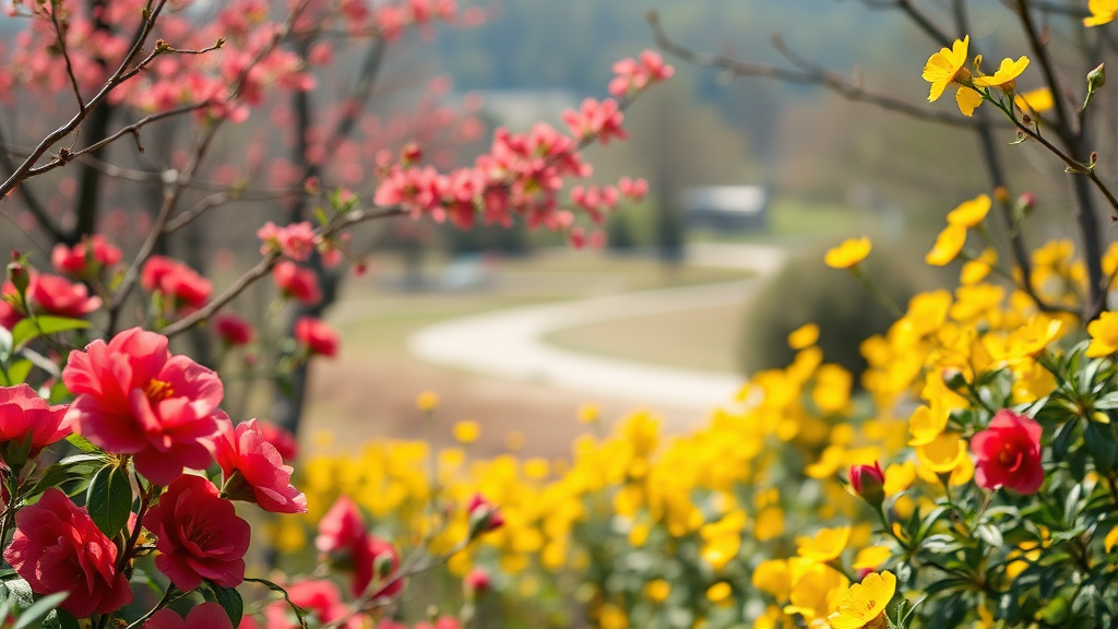 제주 남쪽: 휴애리 자연생활공원과 동백꽃의 향연 (realistic 스타일)