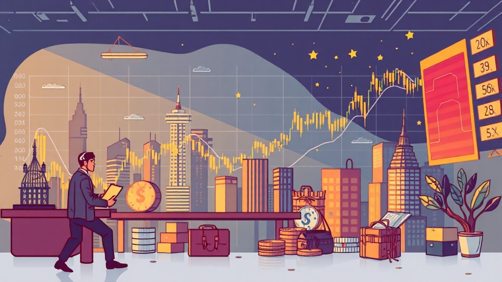 불확실성에 대비하는 투자 전략 (illustration 스타일)