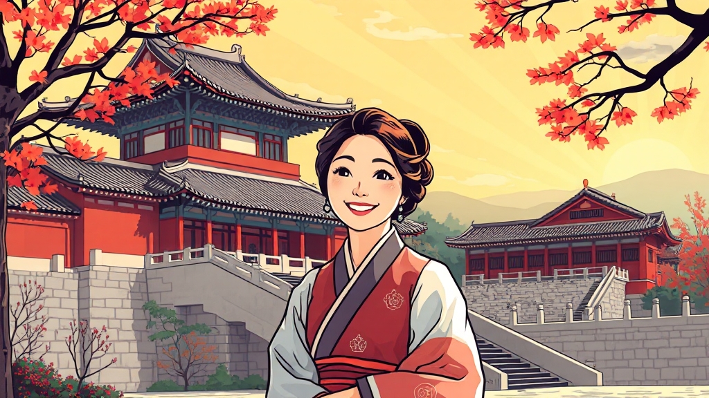 서울 4대 궁궐 무료 개방 (cartoon 스타일)