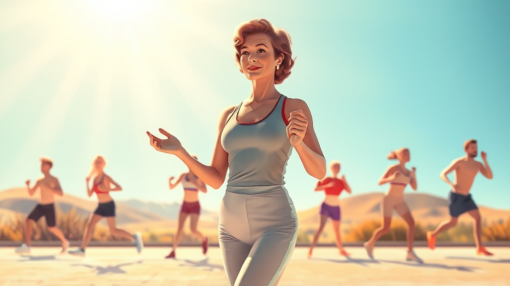 효과적인 운동 종류 (illustration 스타일)