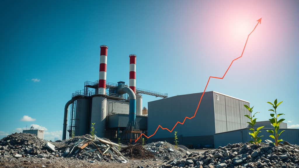 친환경 경영, 주가 날개? (realistic 스타일)