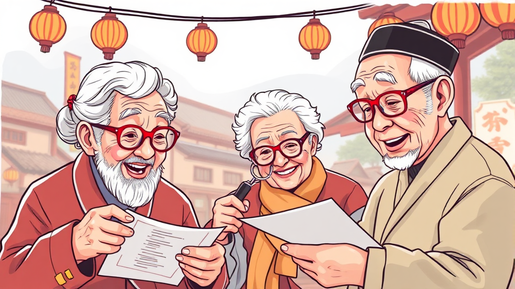 일산 실버타운 입주 조건 및 심사 기준 (illustration 스타일)