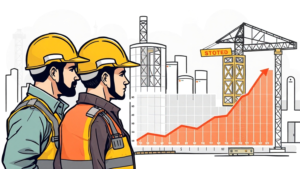 건설업계의 우려와 대응 방안 (illustration 스타일)