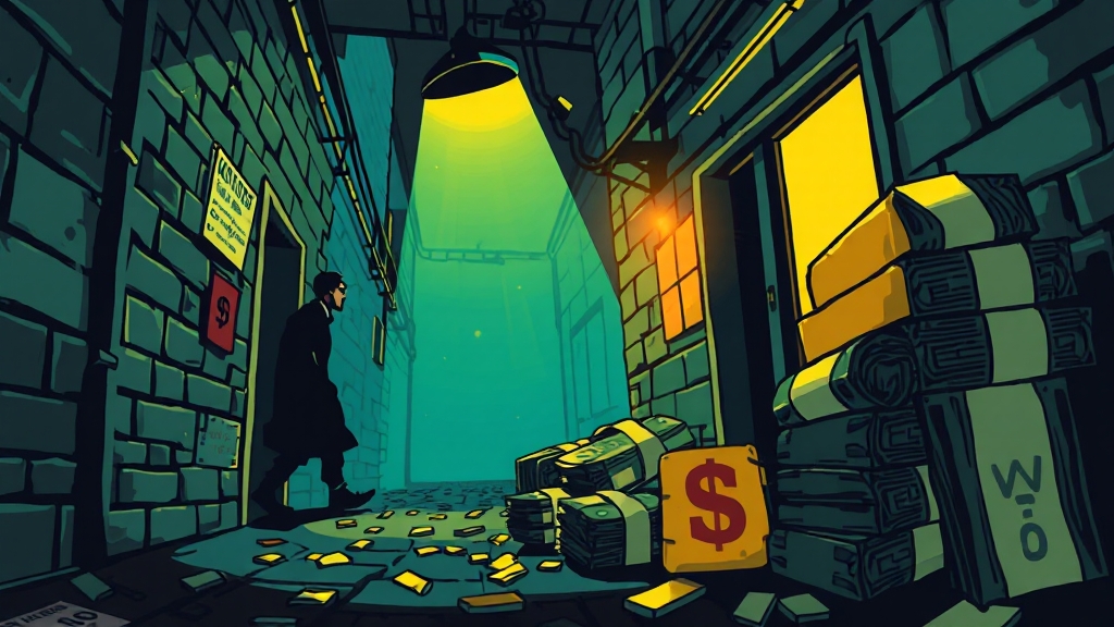 불법 금 거래, 왜 위험할까? (cartoon 스타일)