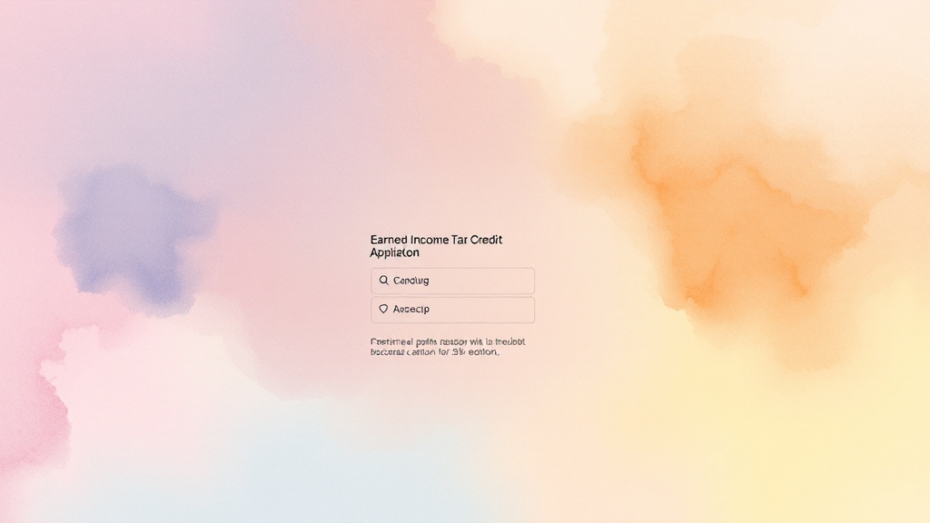 홈택스로 간편하게 신청! (watercolor 스타일)