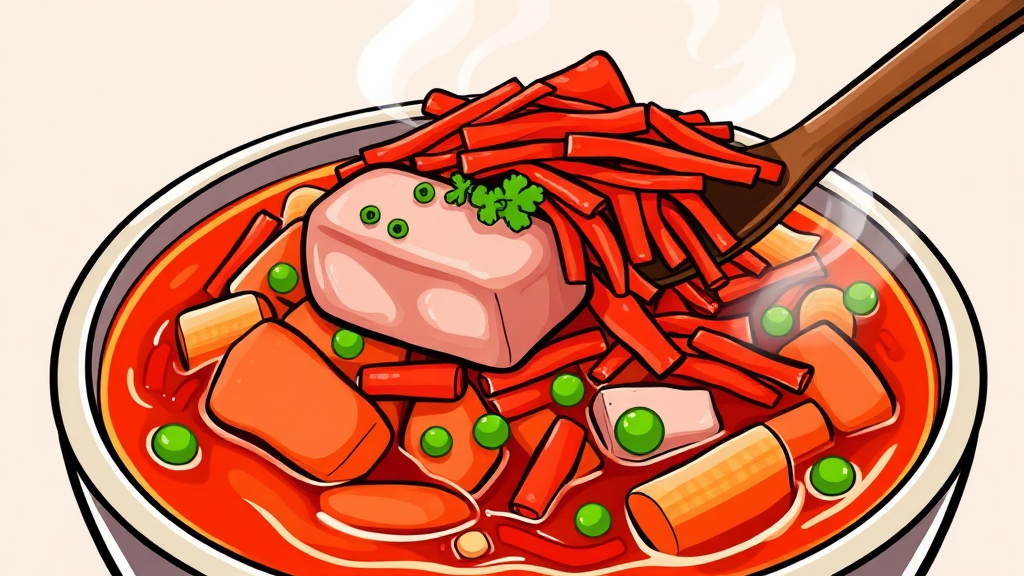 참치 & 양념: 최적의 비율 (cartoon 스타일)