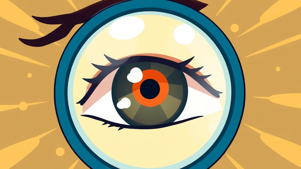 눈 건강, 왜 중요할까요? (cartoon 스타일)