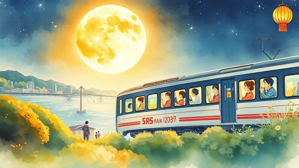 2025 추석 예매 개요 (watercolor 스타일)