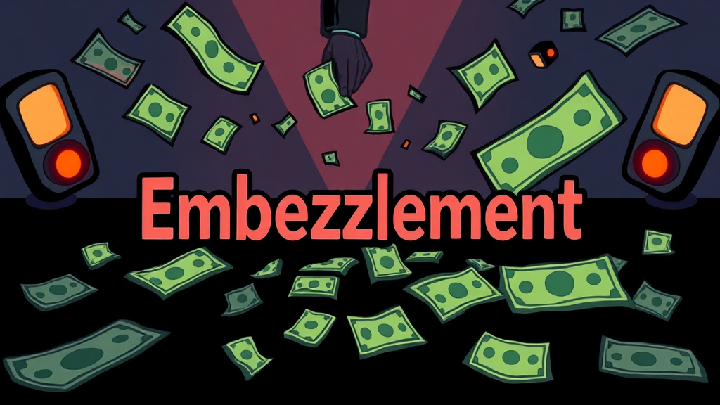 횡령 사건, 다양한 사례 분석 (cartoon 스타일)