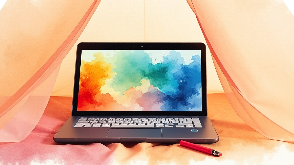 360도 회전 디스플레이 활용법 (watercolor 스타일)