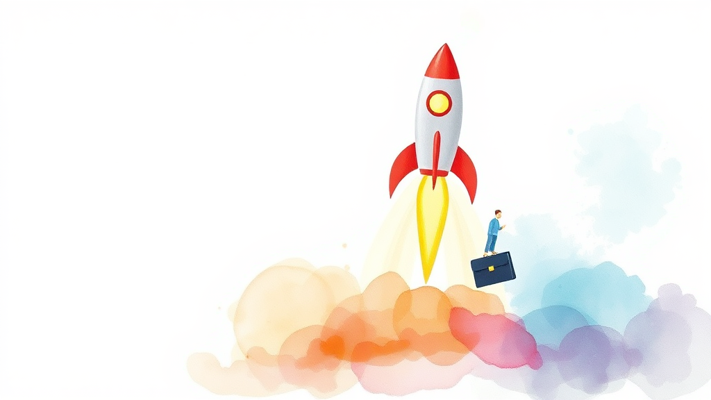 정책자금, 이렇게 활용하세요! (watercolor 스타일)