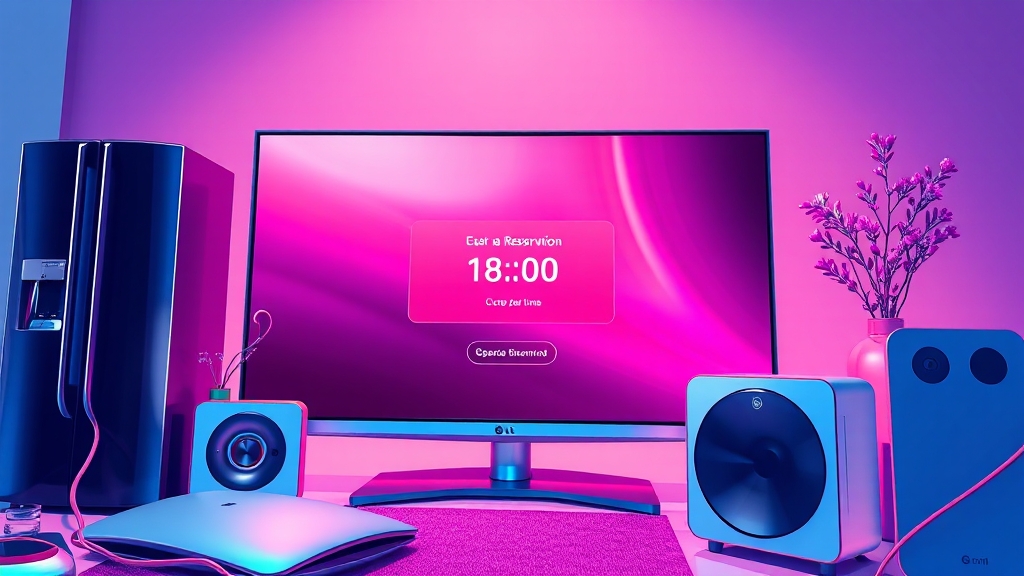 LG전자 서비스센터 AS 예약, 이렇게 하세요! (illustration 스타일)