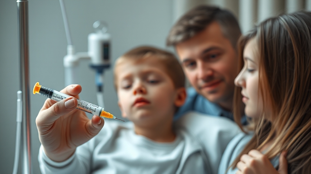 독감 치료: 어떻게 해야 할까? (realistic 스타일)