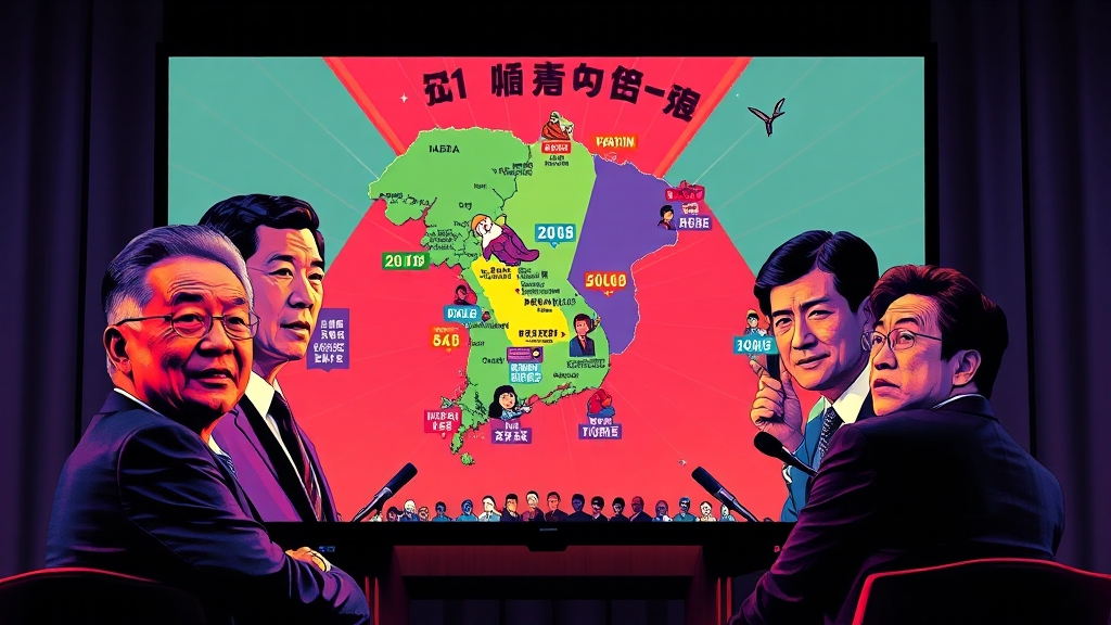 주요 후보 공약 핵심 분석 (popart 스타일)