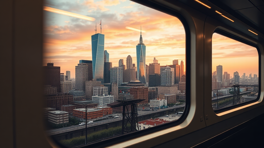 주요 정차역 및 환승 정보 (realistic 스타일)