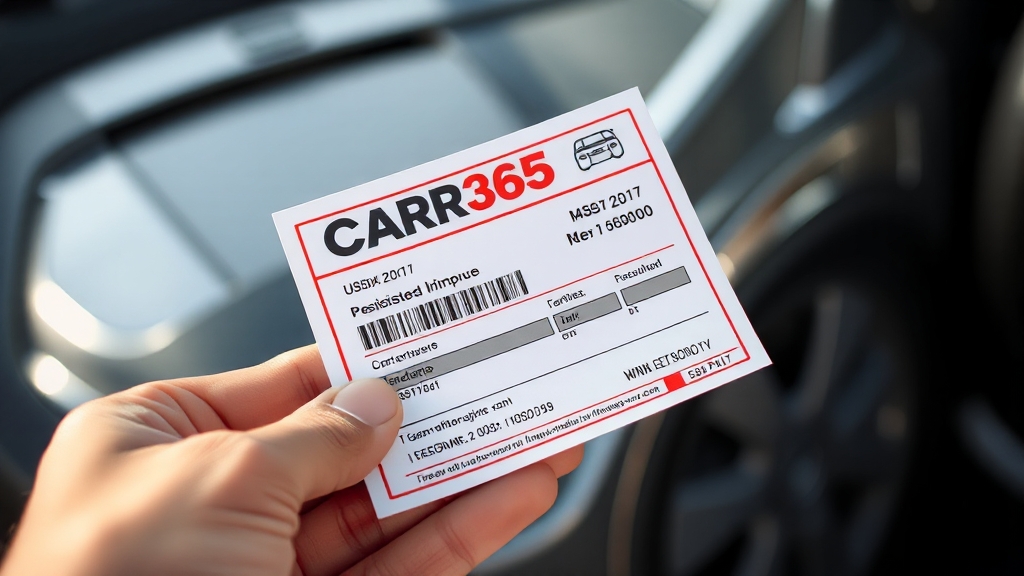 자동차 등록증 재발급, 집에서 OK! (realistic 스타일)