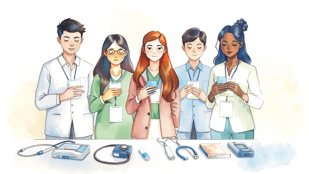 검사 항목 및 준비물 (watercolor 스타일)