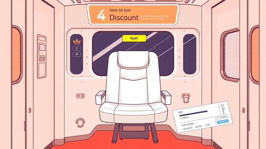 좌석 선택, 꿀팁 대방출! (illustration 스타일)