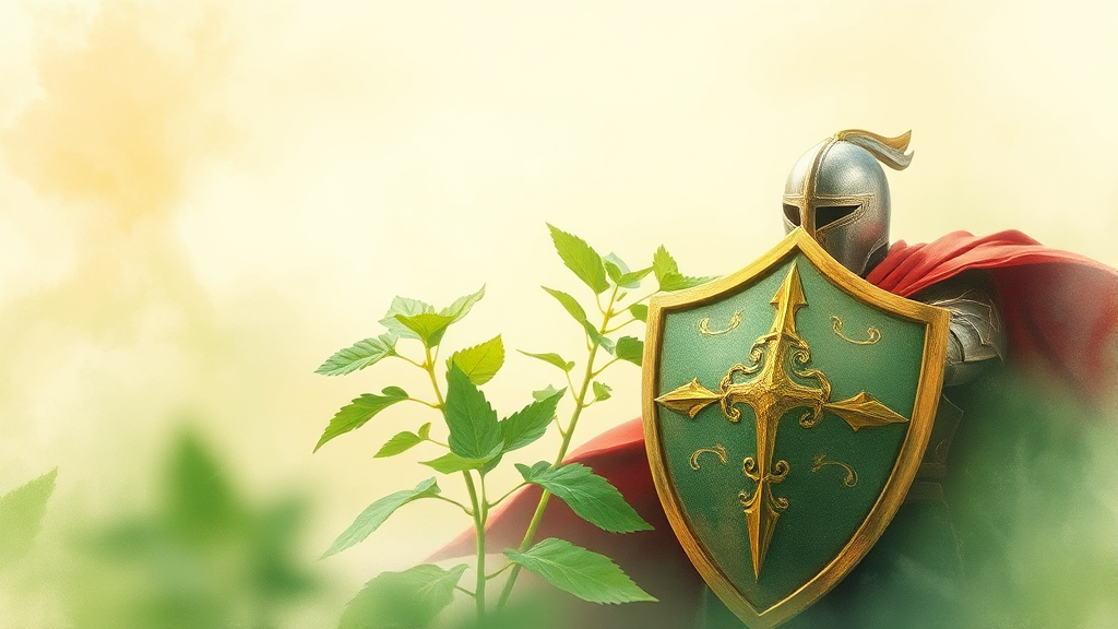 면역력 강화, 쐐기풀차의 마법 (watercolor 스타일)