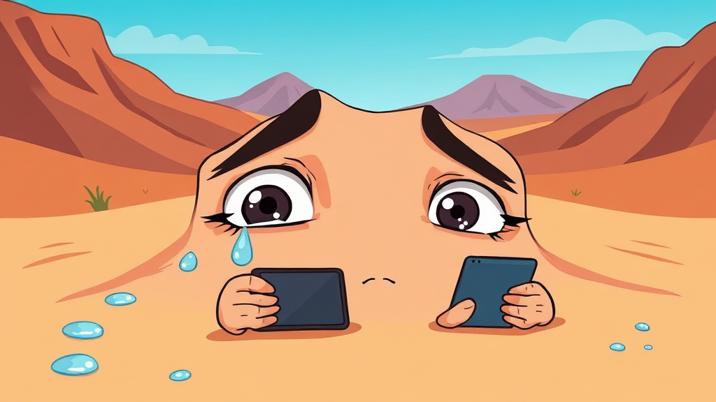 안구건조증이란? (cartoon 스타일)