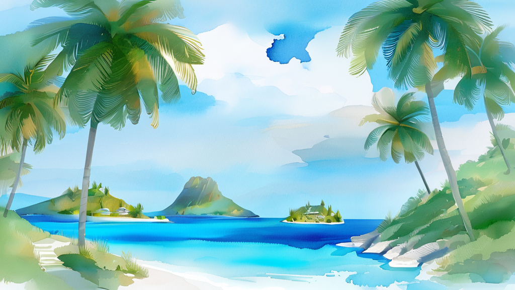 고군산군도, ‘K-관광섬’으로 거듭나다 (watercolor 스타일)