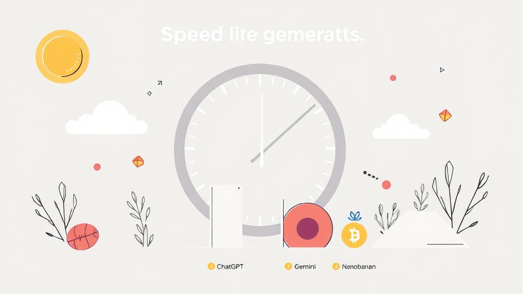 생성 속도 및 비용 효율성 비교 (illustration 스타일)