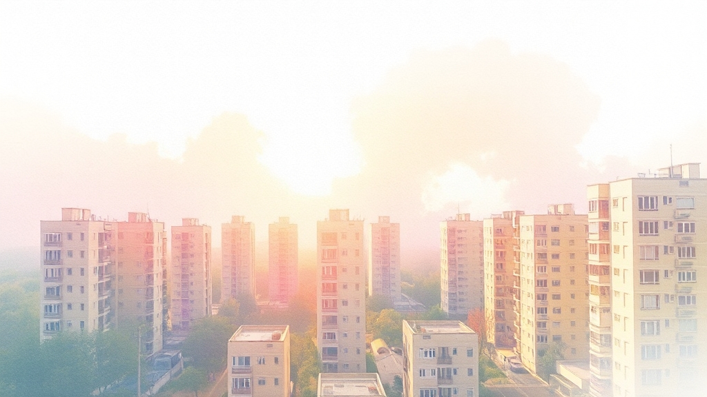 부동산 시장 전망 (watercolor 스타일)