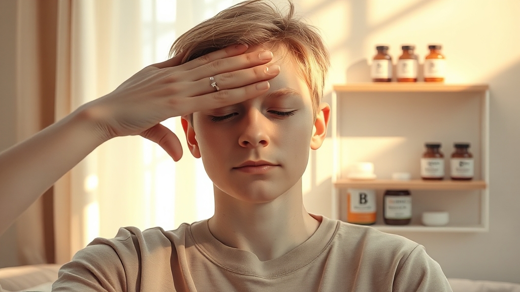 눈 밑 떨림에 좋은 영양소는? (realistic 스타일)