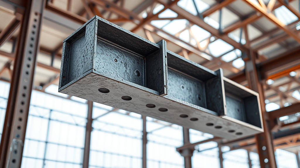 H빔 규격, 어떻게 확인할까요? (realistic 스타일)