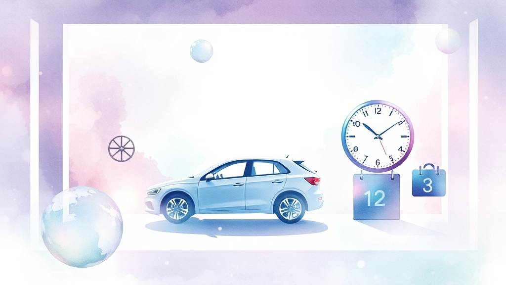 엔진오일 교체 주기, 어떻게 정할까? (watercolor 스타일)