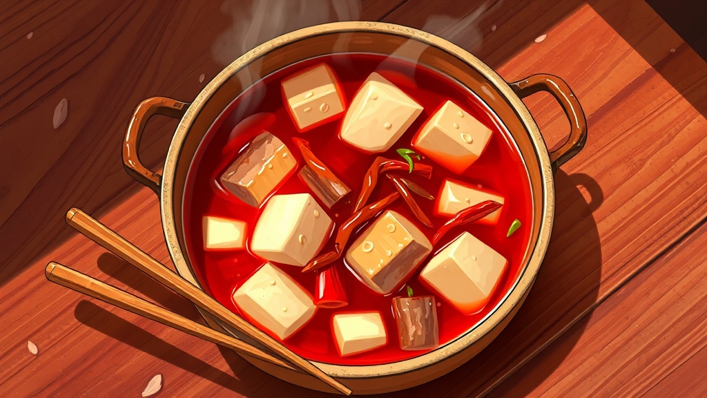 김치찌개 끓이는 법 (레시피) (illustration 스타일)