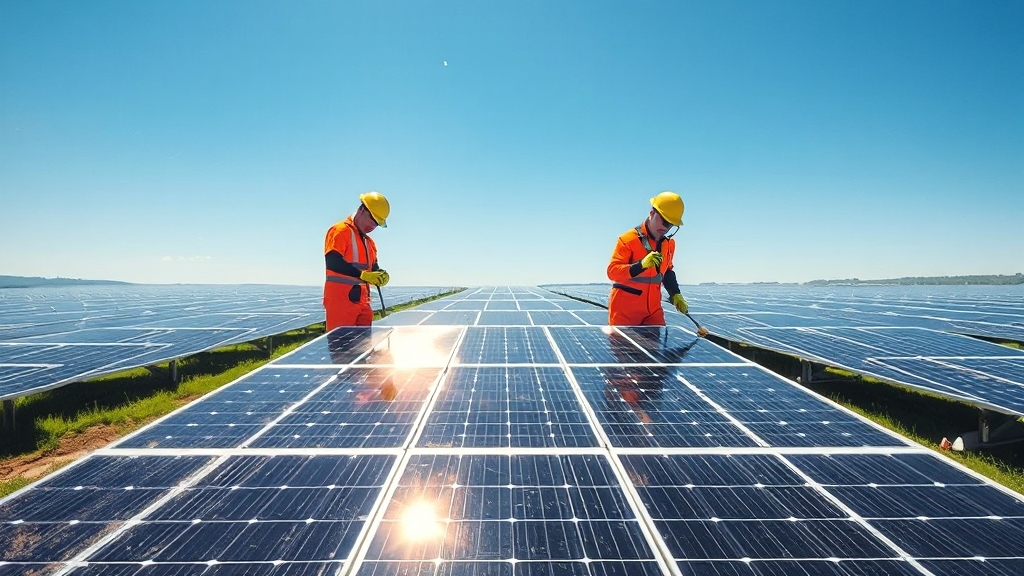 패널 세척, 왜 필요할까요? (realistic 스타일)