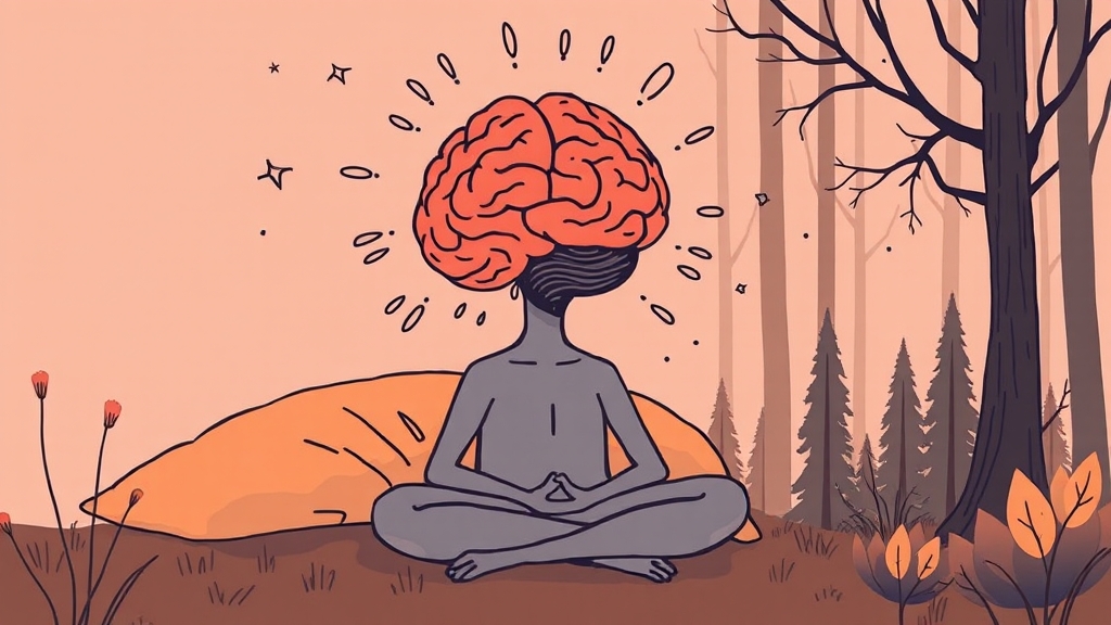 코르티솔 호르몬의 영향 (illustration 스타일)