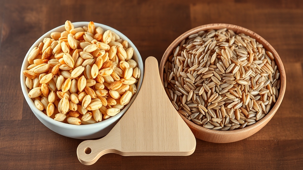 파로 vs 현미: 비교 분석 & 현명한 선택 (realistic 스타일)