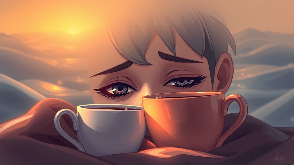흔한 원인: 피로와 스트레스 (illustration 스타일)