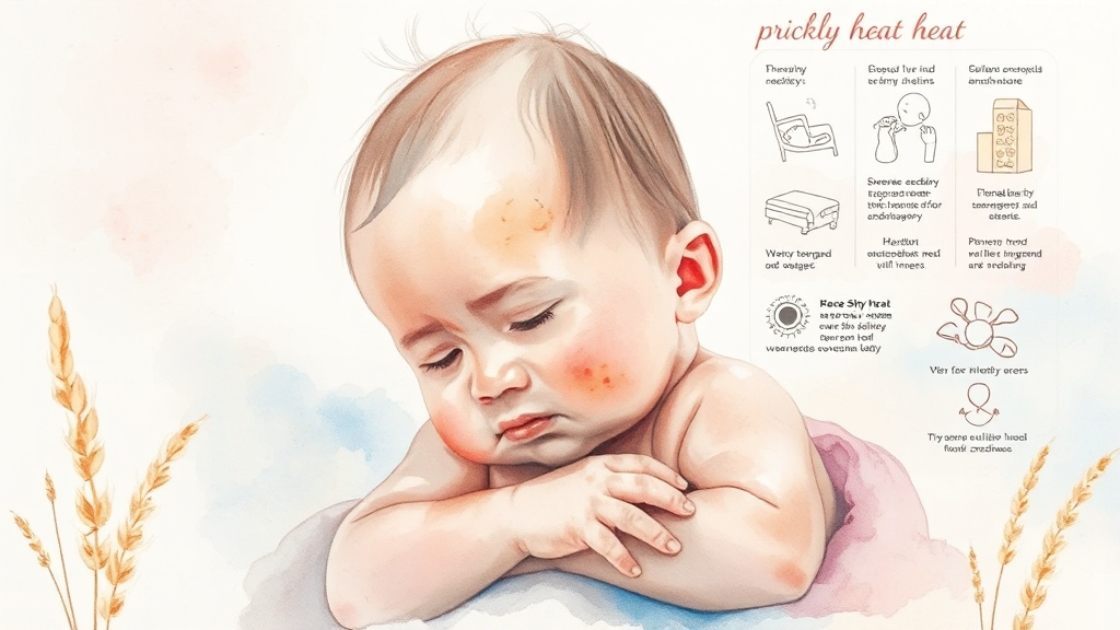 아기 땀띠란? (watercolor 스타일)