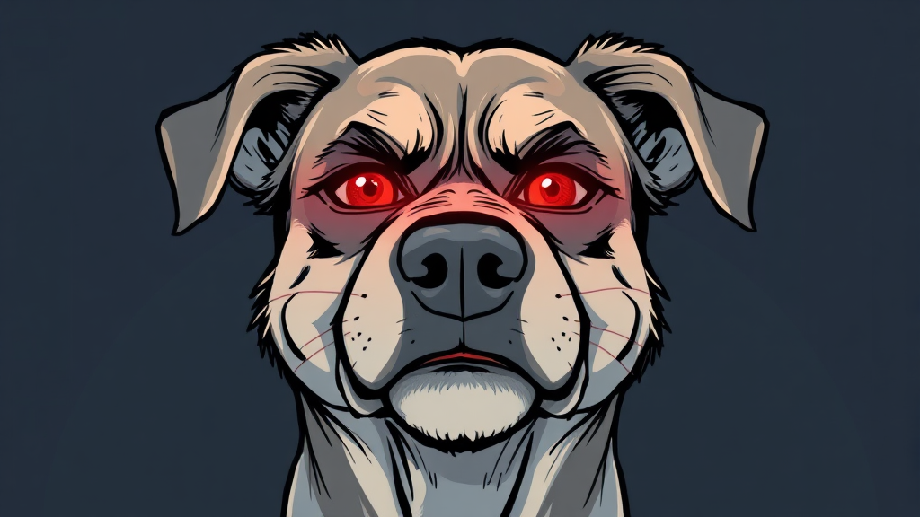 녹내장, 우리 강아지에게 나타나는 신호들 (illustration 스타일)