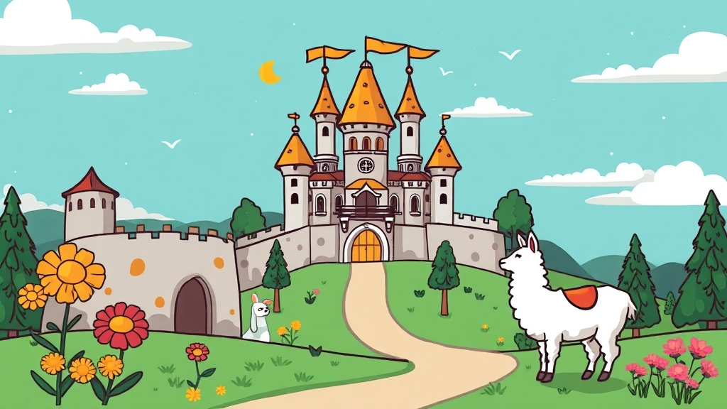 테마파크 완벽 가이드 (cartoon 스타일)