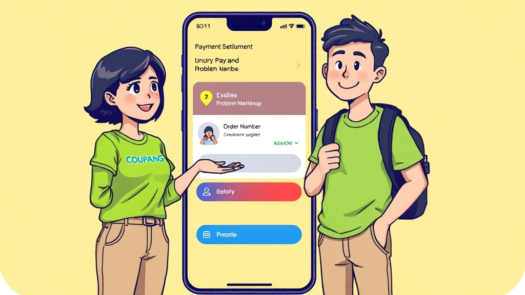 결제 및 정산 관련 문의 (cartoon 스타일)