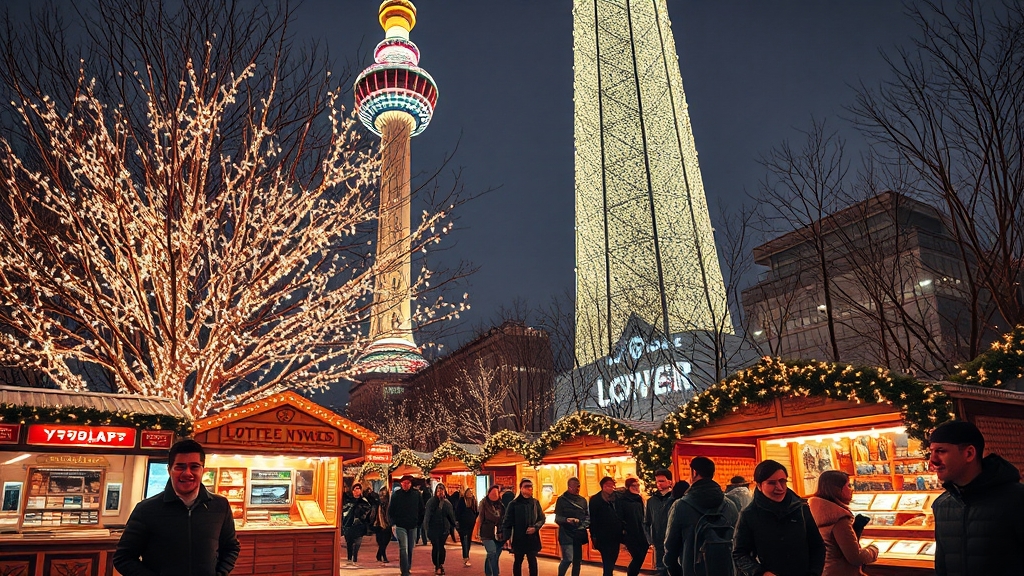 마켓 일정 및 위치 (realistic 스타일)