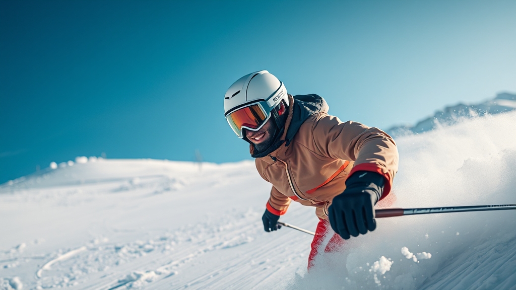 스키장 안전 수칙 & 주의사항 (realistic 스타일)