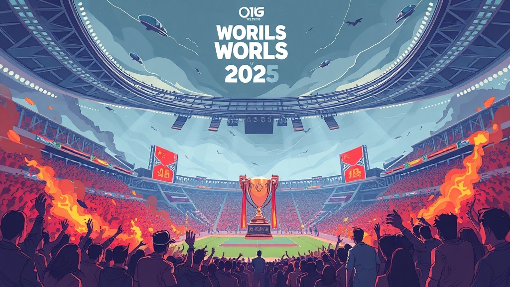 롤드컵 2025 주요 일정 (illustration 스타일)