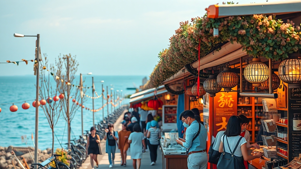 축제 위치 및 가는 길 (realistic 스타일)