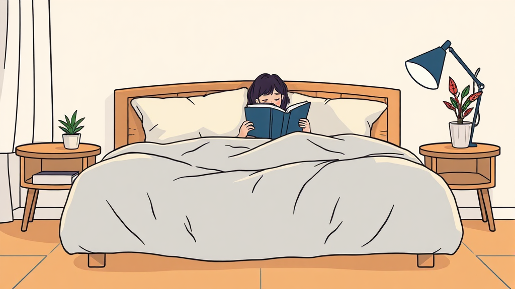 슈퍼싱글 침대의 장점 (illustration 스타일)
