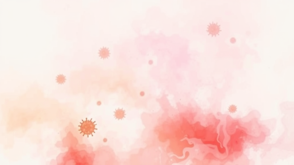 A형 독감 초기 증상과 진행 (watercolor 스타일)