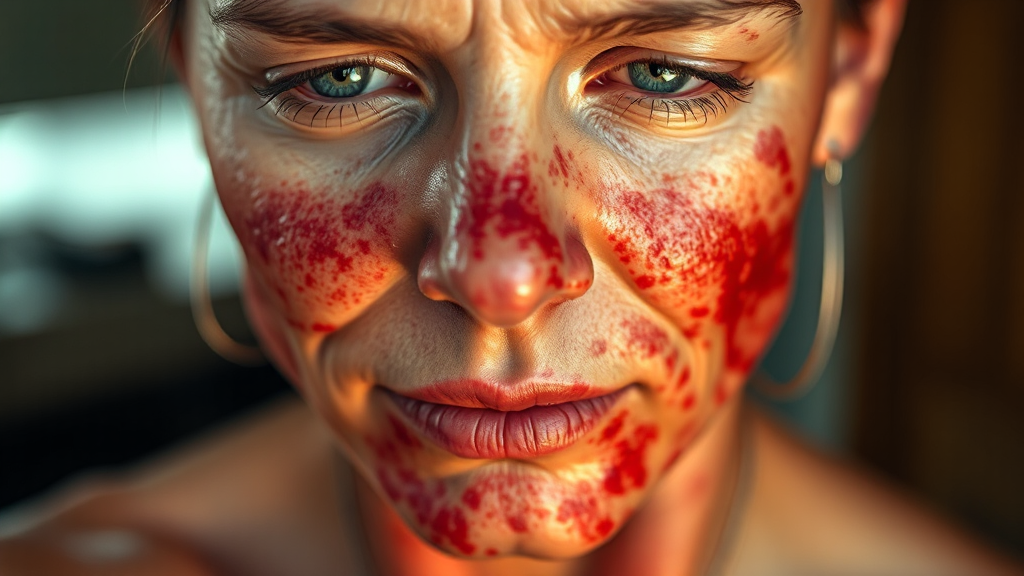 화상 종류와 심각도 (realistic 스타일)