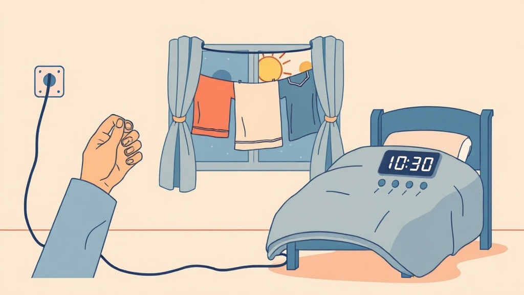 에너지 절약 습관, 어렵지 않아요! (illustration 스타일)